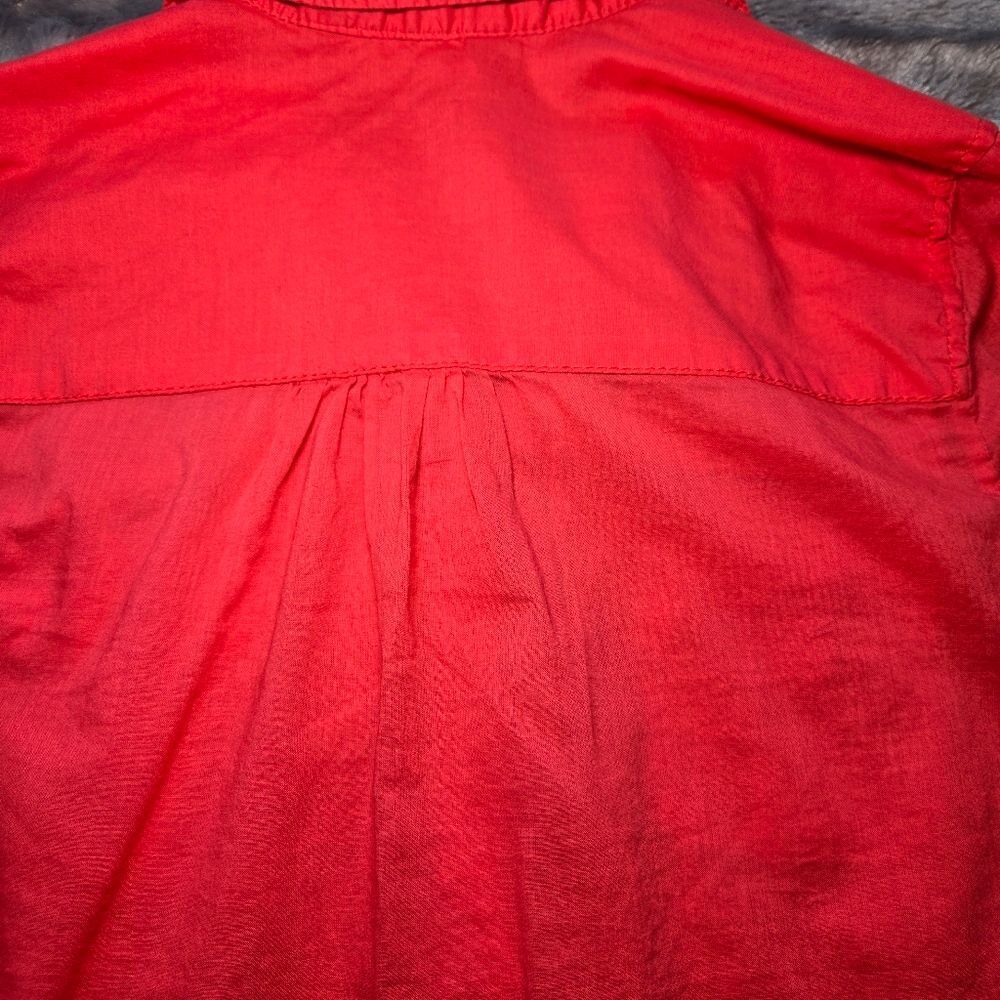 Express Cotton Button Down - Coral - Picture 6 of 7